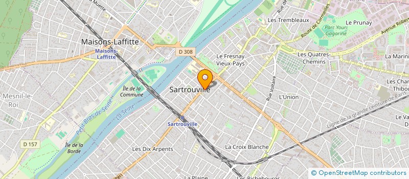 localisation de l'entreprise ROMMANE  SARTROUVILLE