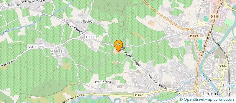 localisation de l'entreprise ROMO  LIMOUX