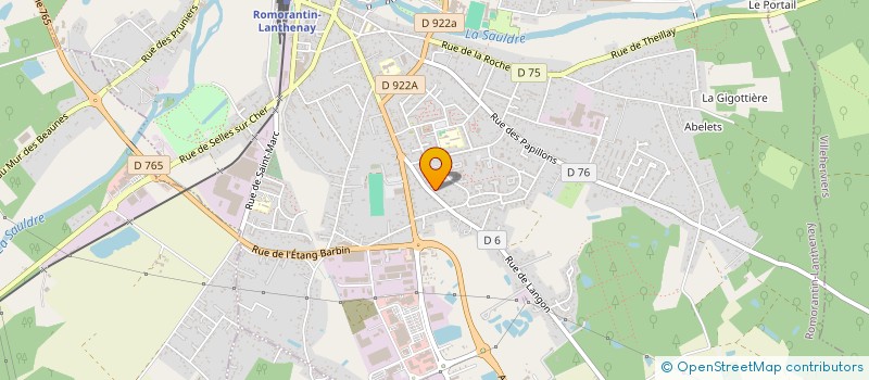 localisation de l'entreprise ROMO INSER' à ROMORANTIN-LANTHENAY