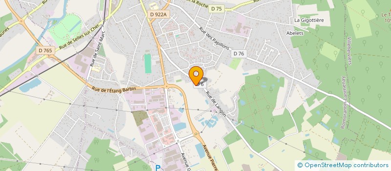 localisation de l'entreprise ROMO'LOC  ROMORANTIN-LANTHENAY