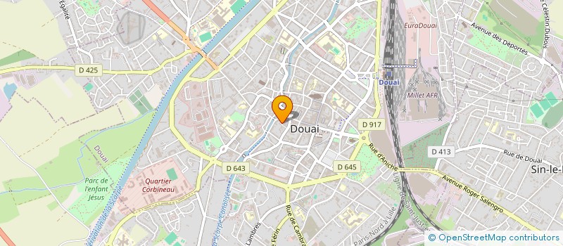 localisation de l'entreprise ROMONT à DOUAI