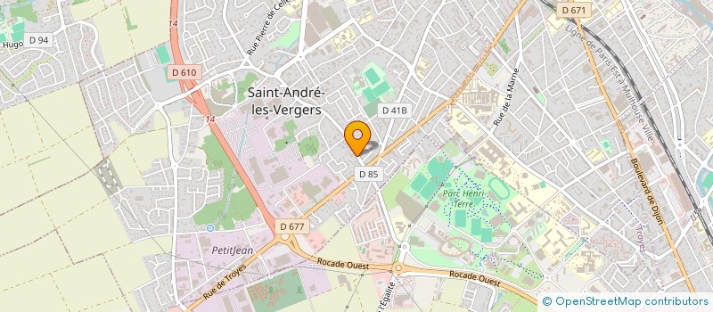 localisation de l'entreprise ROMOTEX à SAINT-ANDRE-LES-VERGERS