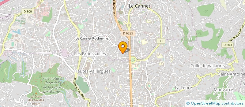 localisation de l'entreprise ROMRID à LE CANNET