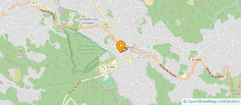 localisation de l'entreprise ROMTOM à ROQUEFORT-LES-PINS