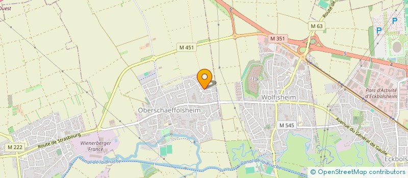 localisation de l'entreprise ROMU  OBERSCHAEFFOLSHEIM