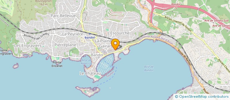 localisation de l'entreprise ROMULINE à BANDOL