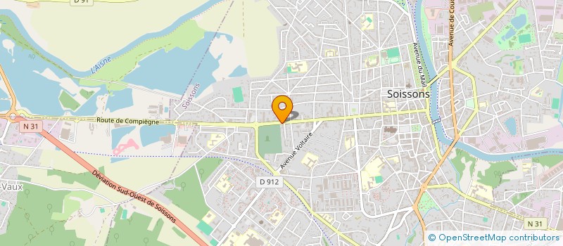 localisation de l'entreprise ROMULUS 24  SOISSONS
