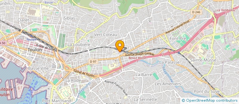 localisation de l'entreprise ROMULUS  TOULON