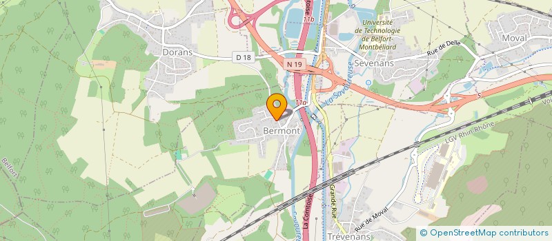 localisation de l'entreprise ROMULUS à BERMONT