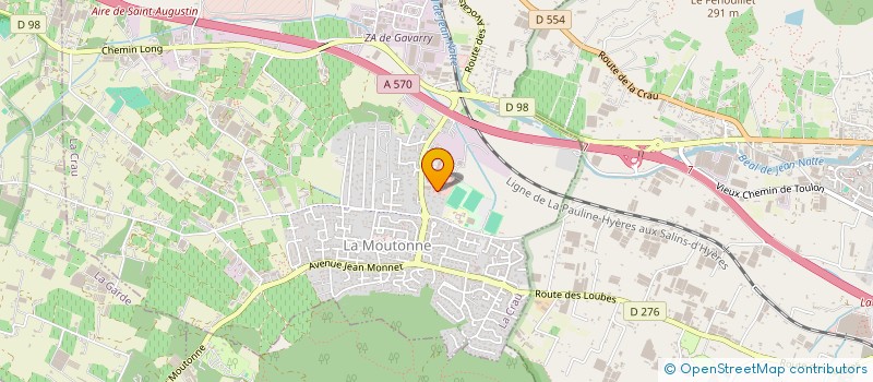 localisation de l'entreprise ROMULUS  LA CRAU