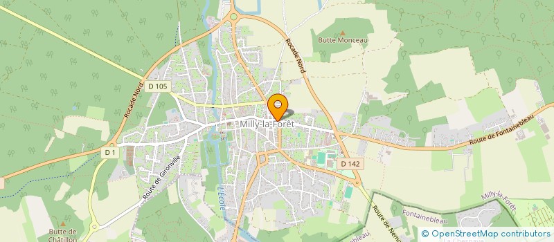 localisation de l'entreprise ROMULUS à MILLY-LA-FORET