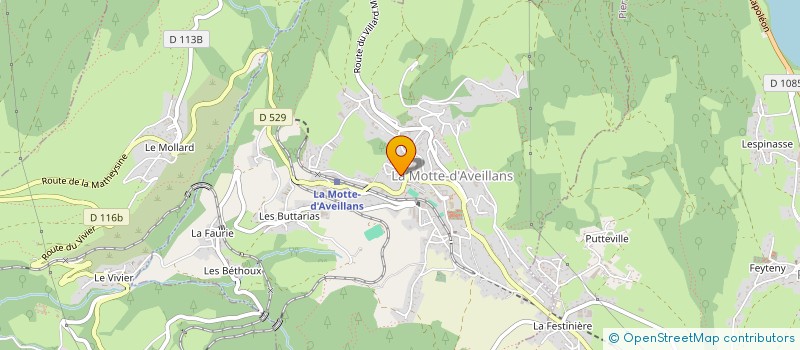 localisation de l'entreprise ROMVAL  LA MOTTE-D'AVEILLANS