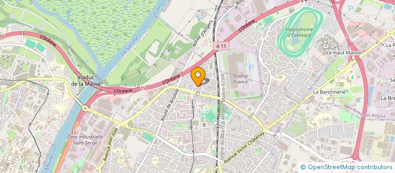 localisation de l'entreprise ROMVIN à ANGERS