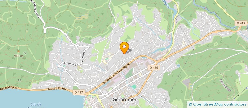 localisation de l'entreprise ROMY  GERARDMER