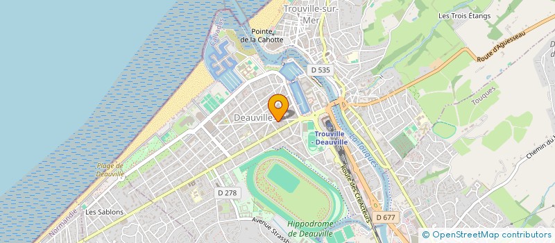 localisation de l'entreprise ROMY  DEAUVILLE