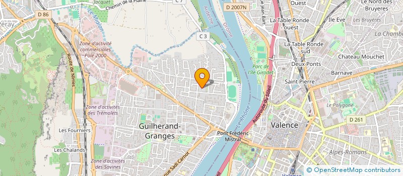 localisation de l'entreprise ROMY à GUILHERAND-GRANGES