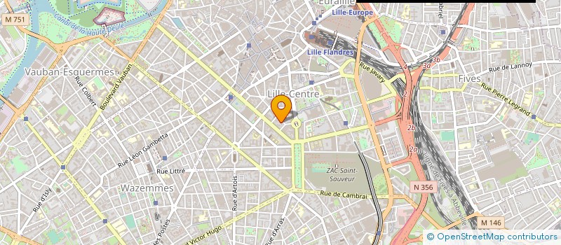 localisation de l'entreprise ROMY à LILLE