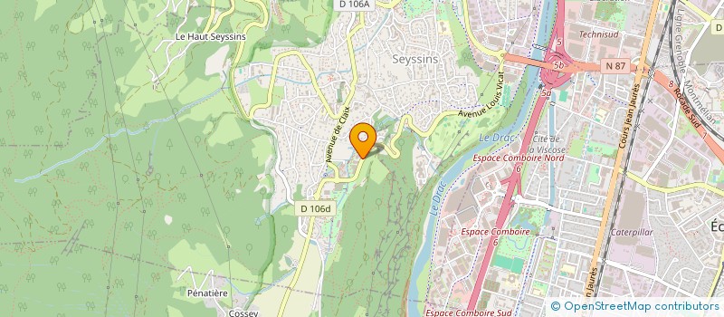 localisation de l'entreprise ROMY à SEYSSINS