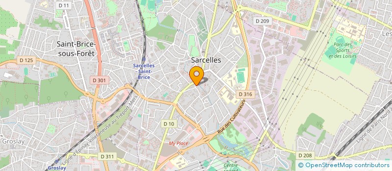 localisation de l'entreprise ROMY BEAUTE à SARCELLES