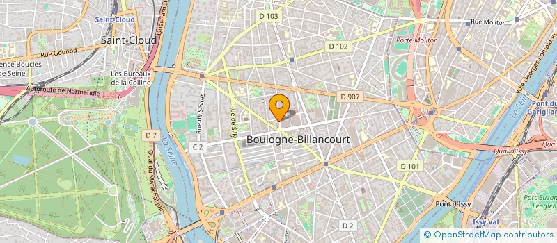 localisation de l'entreprise ROMY ETC...  BOULOGNE-BILLANCOURT