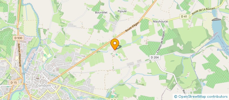 localisation de l'entreprise ROMYBROC  CONDOM