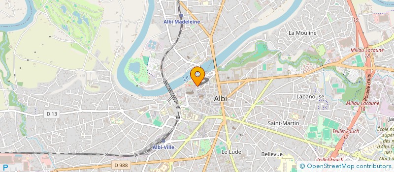 localisation de l'entreprise RONACO à ALBI