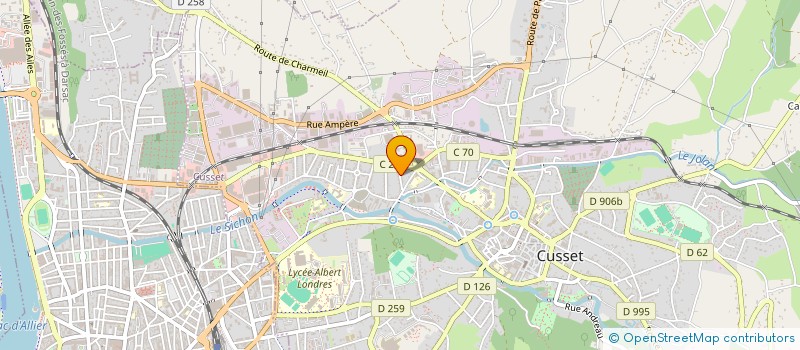 localisation de l'entreprise RONAE à CUSSET