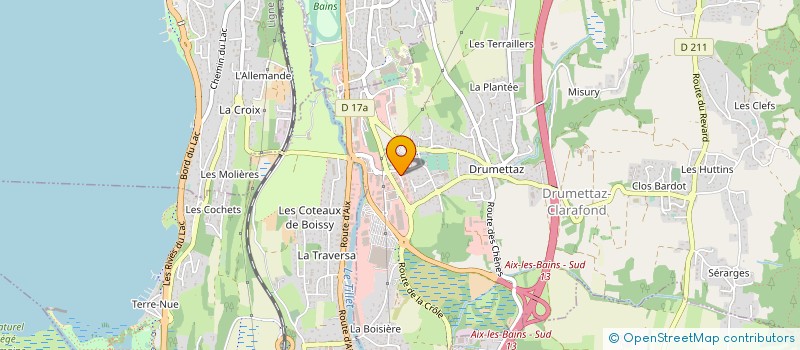 localisation de l'entreprise RONALP à DRUMETTAZ-CLARAFOND