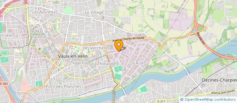 localisation de l'entreprise RONALP SERVICES  CHASSIEU