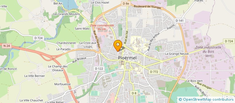 localisation de l'entreprise RONAN LENOIR à PLOERMEL