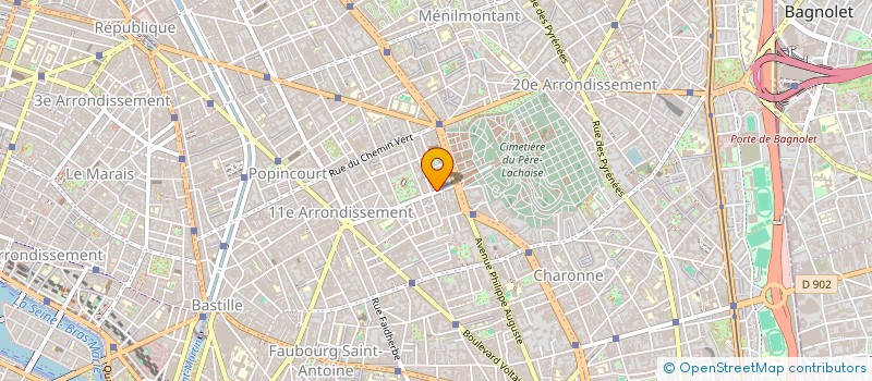 localisation de l'entreprise RONARDO à PARIS