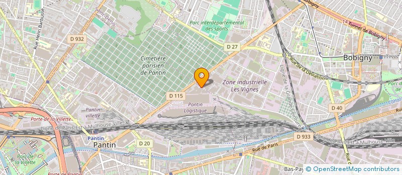 localisation de l'entreprise RONATEX  BOBIGNY