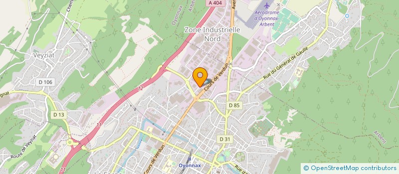 localisation de l'entreprise RONAX  OYONNAX