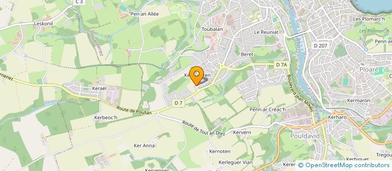 localisation de l'entreprise RONBARIOU  DOUARNENEZ