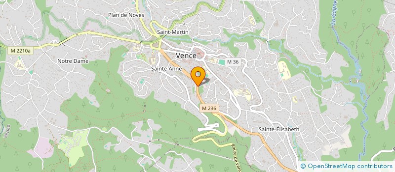 localisation de l'entreprise RONCA  VENCE