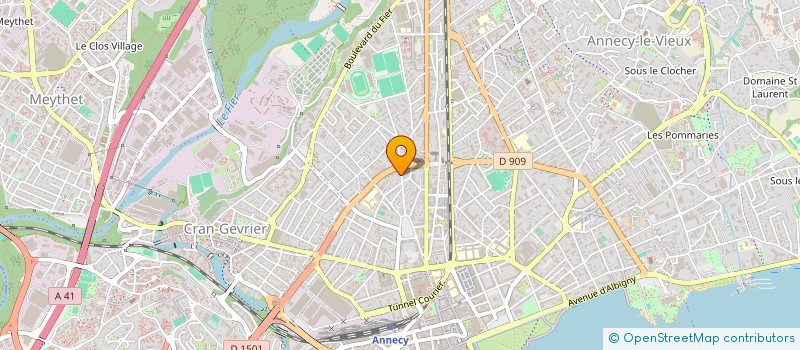 localisation de l'entreprise RONCEVEAUX à ANNECY