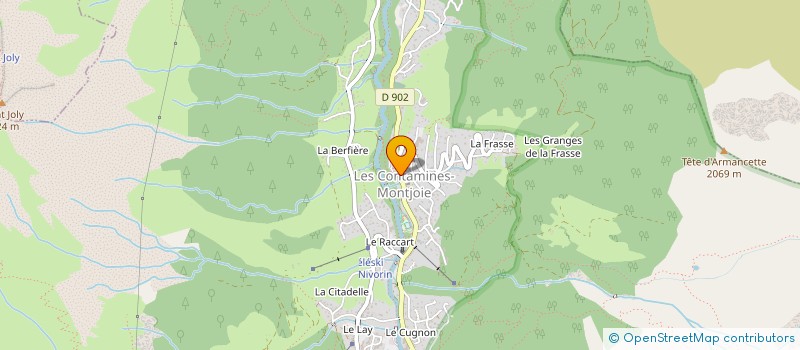 localisation de l'entreprise RONCHAIL SPORT à LES CONTAMINES-MONTJOIE