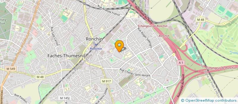localisation de l'entreprise RONCHIN BASKET CLUB à RONCHIN