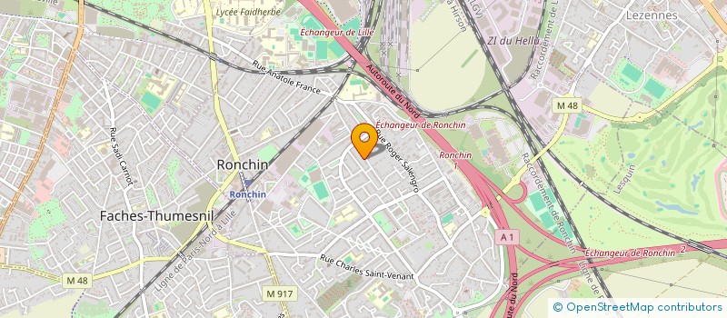 localisation de l'entreprise RONCHIN KARATE CLUB à RONCHIN
