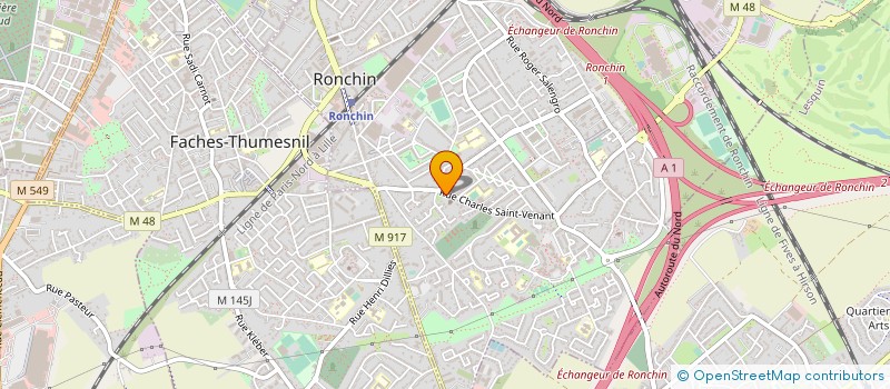 localisation de l'entreprise RONCHIN TRAMPOLINE à RONCHIN