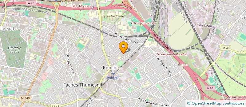 localisation de l'entreprise RONCHINOIS AMIS DU SCRABBLE à RONCHIN