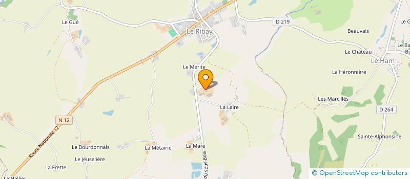 localisation de l'entreprise RONCIN SOLEIL  LE RIBAY