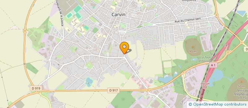 localisation de l'entreprise RONCINI à CARVIN