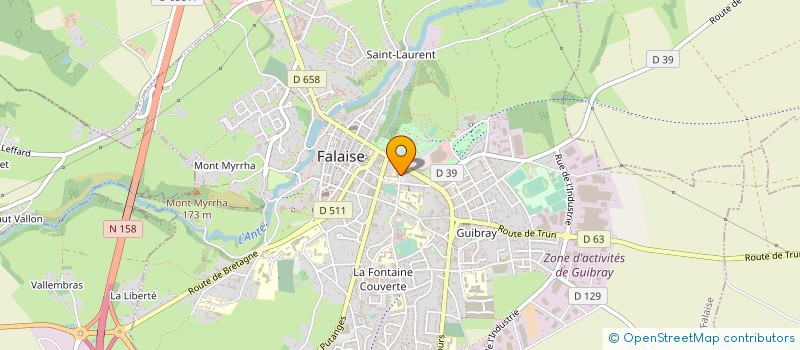 localisation de l'entreprise RONCO CONSTRUCTION à FALAISE