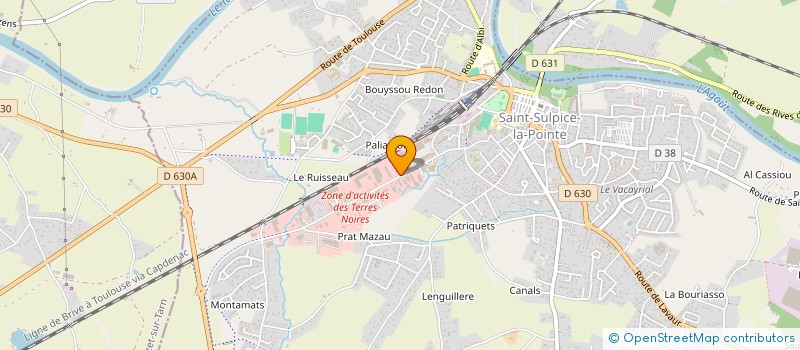 localisation de l'entreprise RONCO R&C à SAINT-SULPICE-LA-POINTE