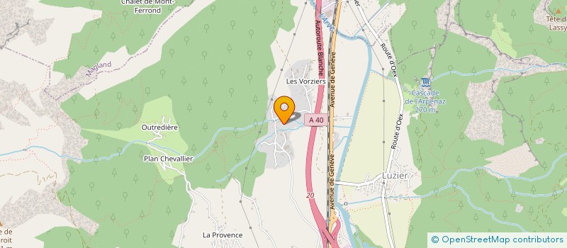 localisation de l'entreprise RONCORONI FRERES à SALLANCHES