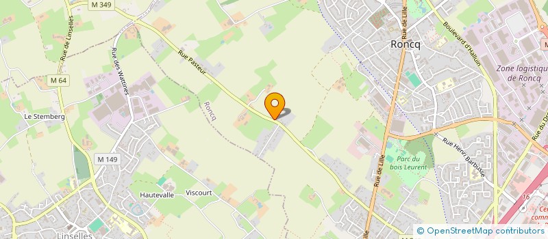 localisation de l'entreprise RONCQ AUTO SERVICES à RONCQ