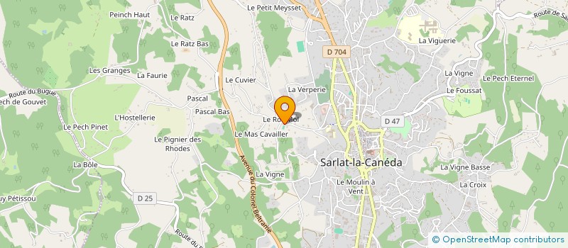 localisation de l'entreprise ROND IMMOBILIER à SARLAT-LA-CANEDA