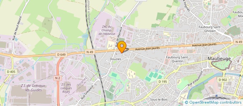 localisation de l'entreprise ROND POINT à MAUBEUGE