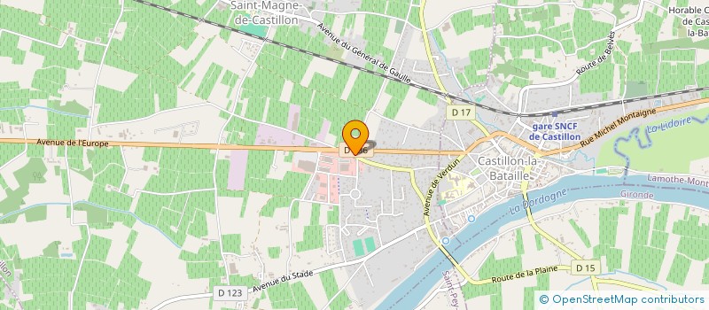 localisation de l'entreprise ROND POINT DES MARQUES à SAINT-MAGNE-DE-CASTILLON